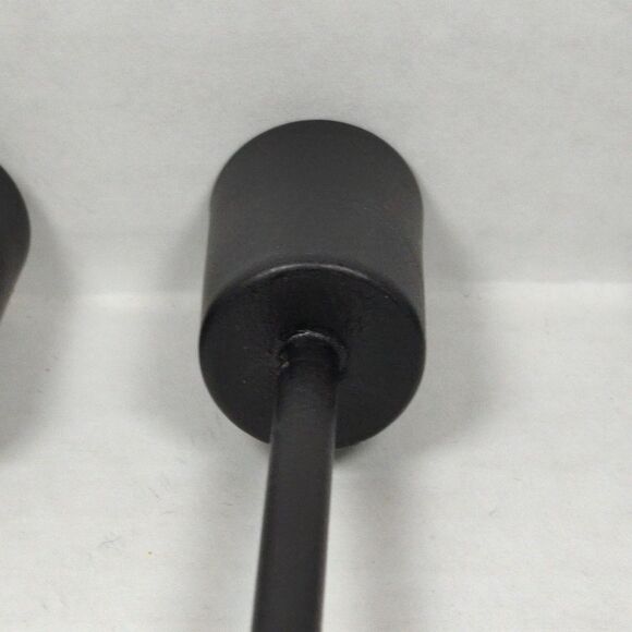 Lot of 3 Black Metal Candlesticks Candle Holders Minimalist Modern Taper Stand - Picture 8 of 12